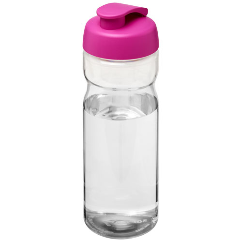 Bouteille personnalisable de sport 650ml H2O Active® Translucide et Rose